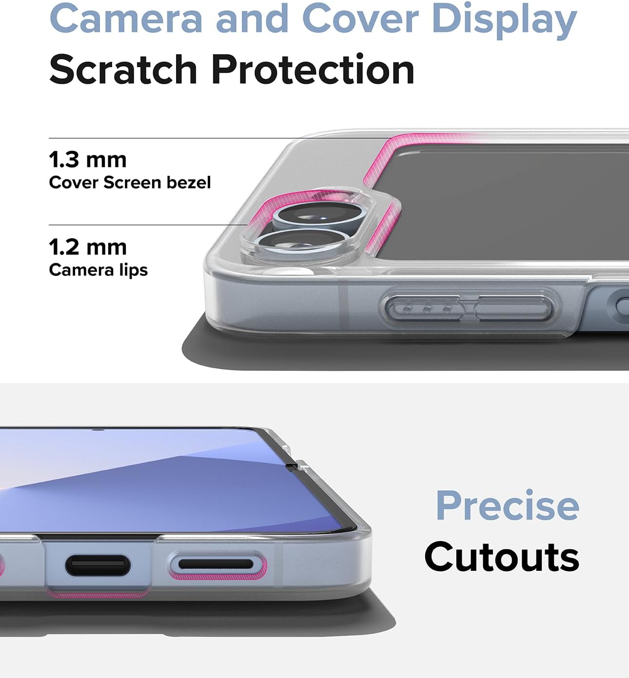 Ringke Slim [Compatible with MagSafe] Designed for Samsung Galaxy Z Flip 7 FE/Z Flip 6 Case for Women and Men, Solid Sleek Protective Phone Cover with Lanyard Hole - Magnetic Matte Clear