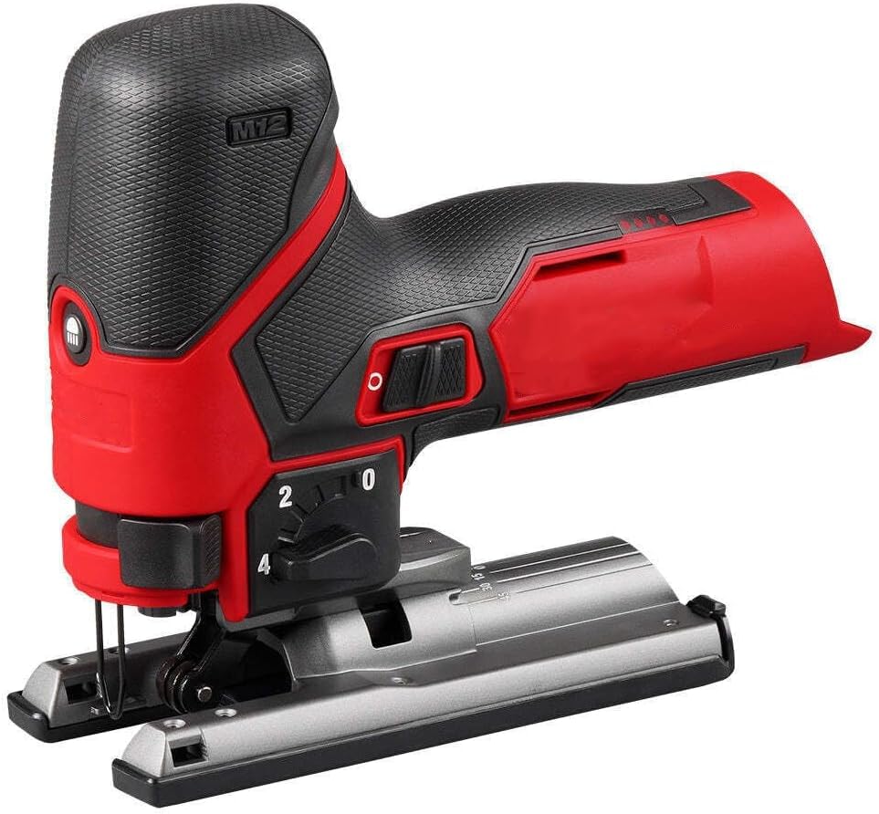 xokisde 2545-20 - Sierra de calar, sierra de mesa, sierras de calar eléctricas para Milwaukee M12 FUEL 12 V sin escobillas sin escobillas herramienta de sierra de calar