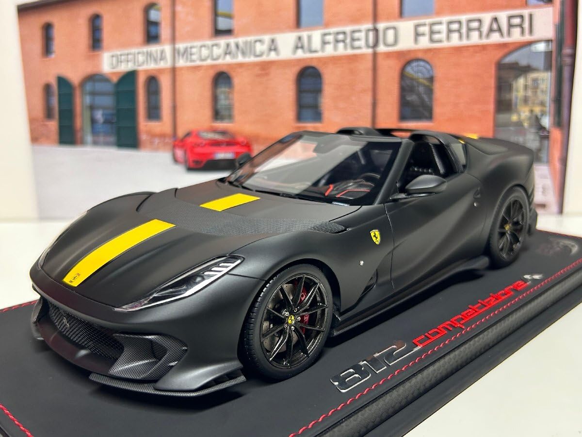 Amazon | BBR 1/18 Ferrari 812 Competizione A Matt Black