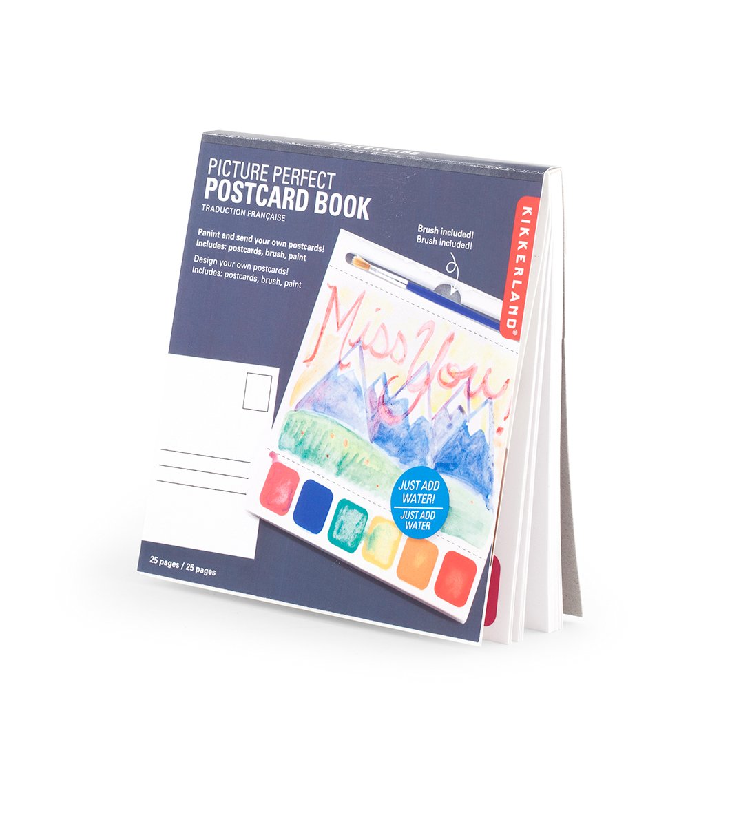 Amazon.com: Kikkerland Postcard Paint Book : Kikkerland: Home