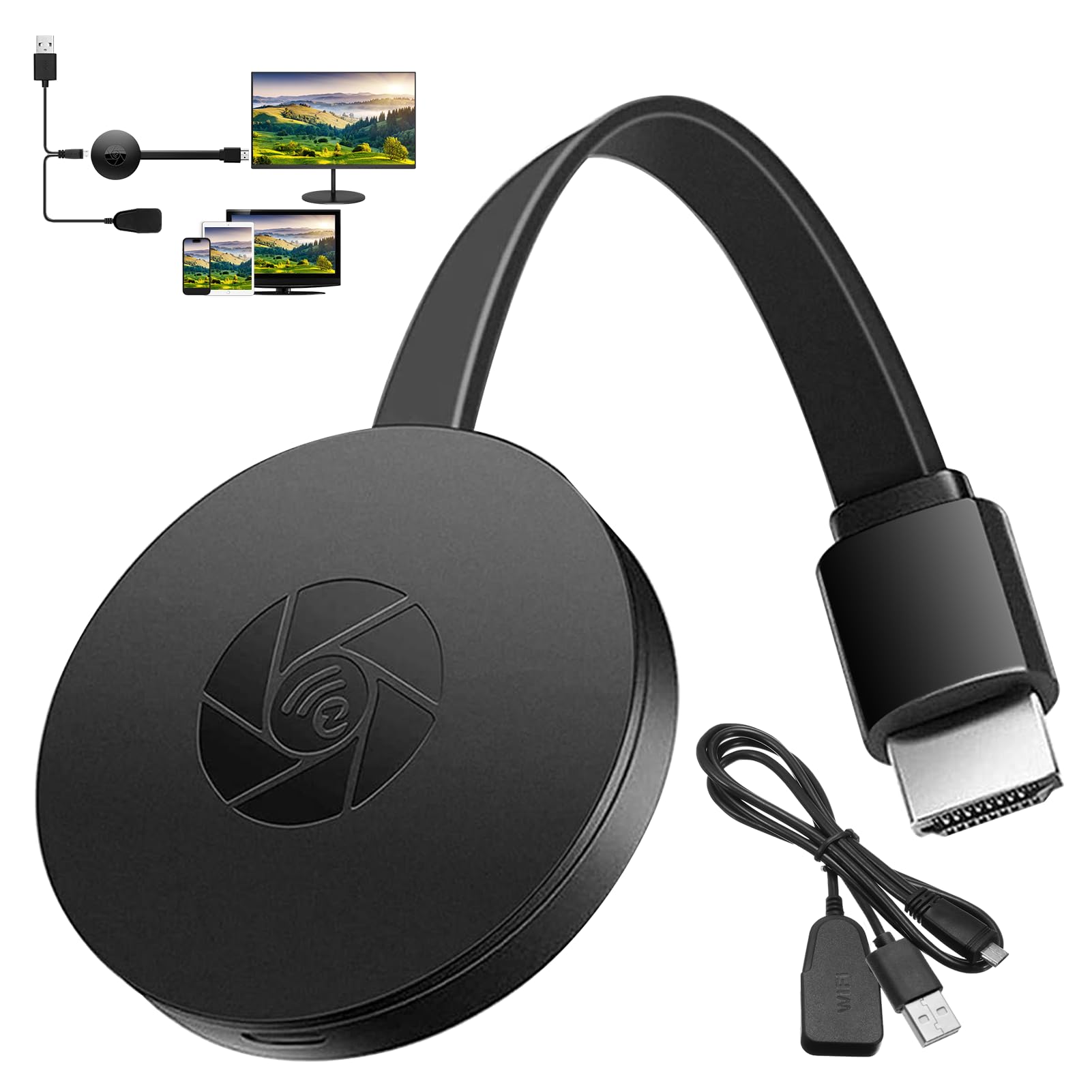 Chromecast Google, Chromecast Device for TV, Wireless HDMI Display