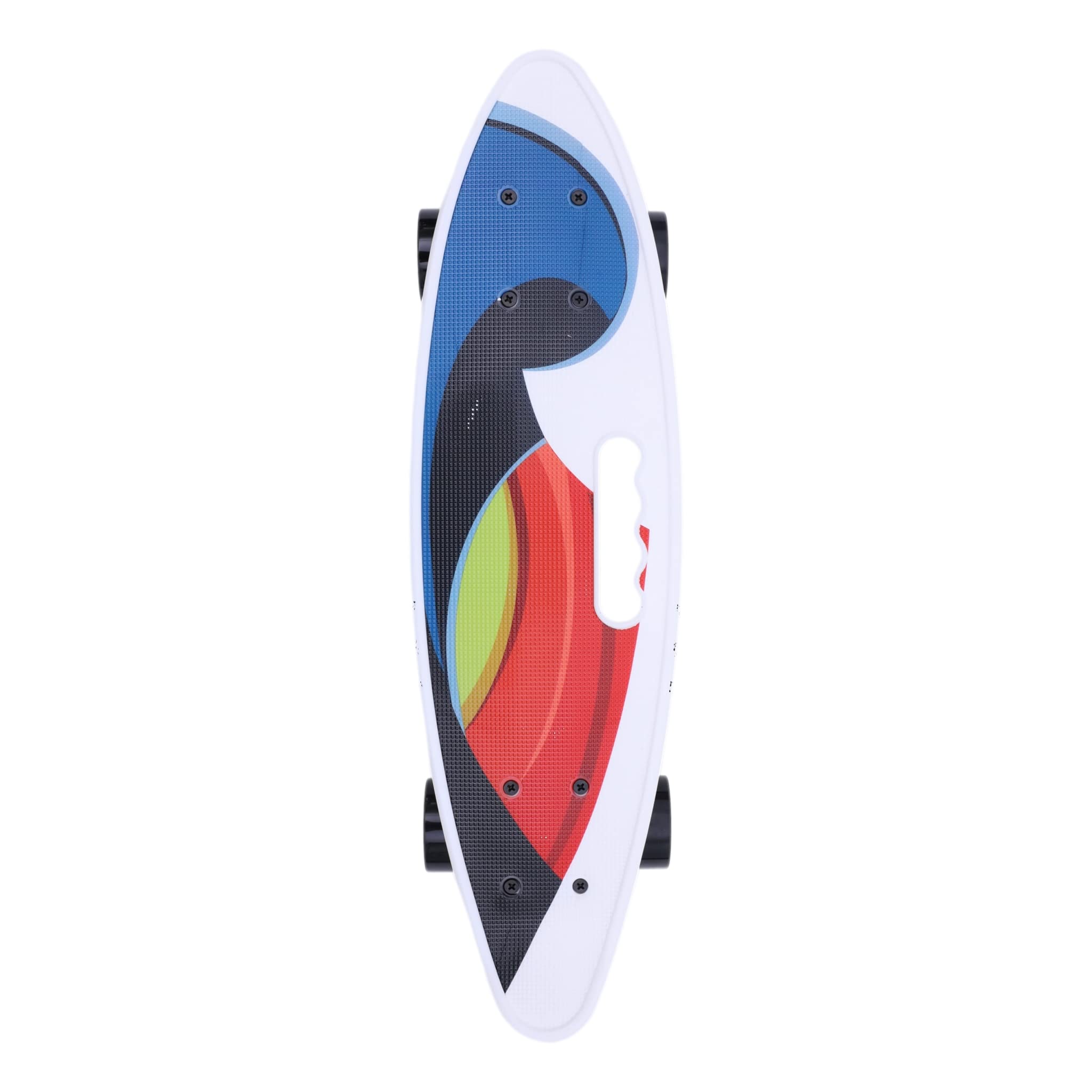 Cruiser Skate plastique Type Penny Picasso 23 Pouces = 59 centimètres Cruising par Ville ABEC-7 rapide et léger avec poignée