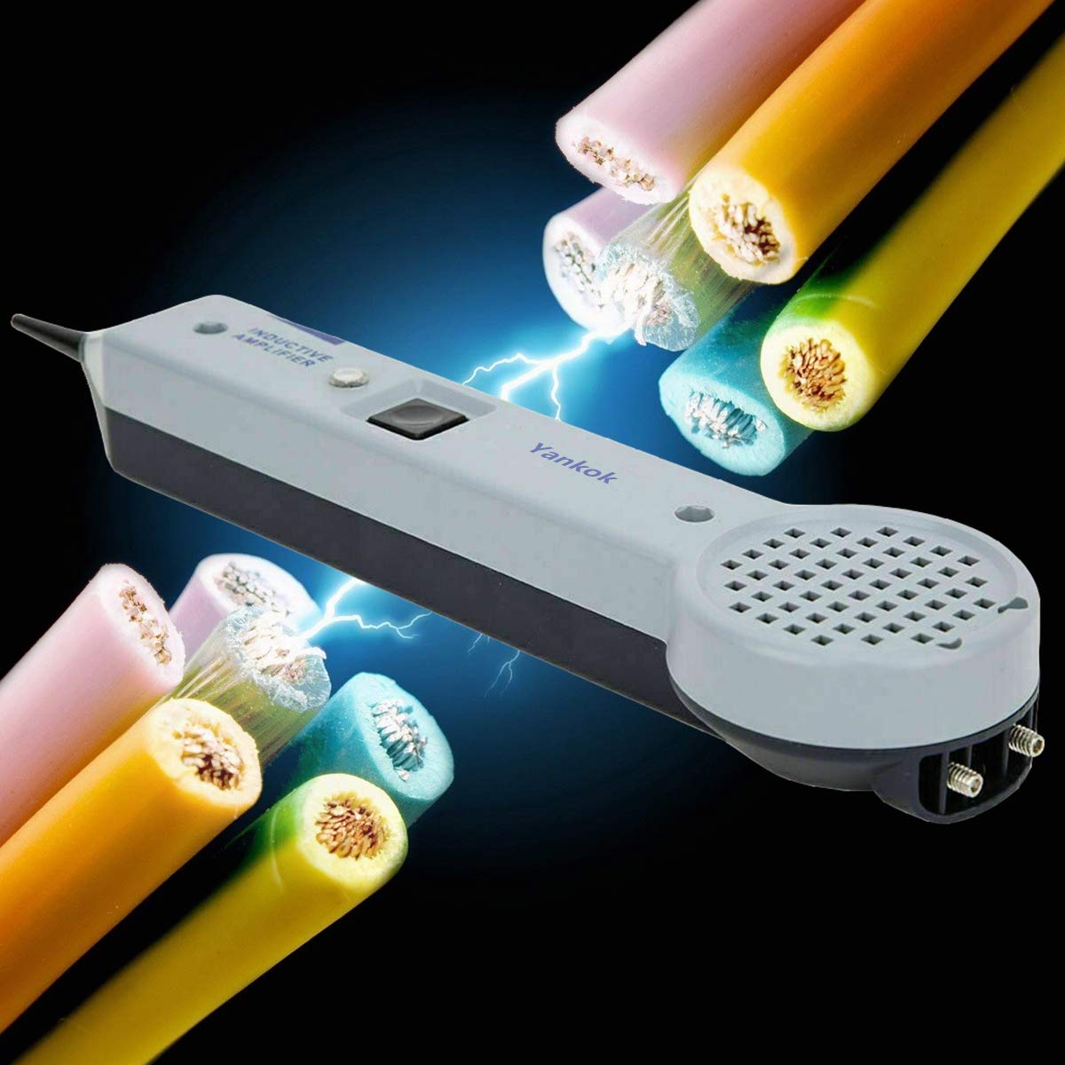 Yankok Zestaw do wyszukiwania i usuwania tonów: Tracker kabli do linii telefonicznych, kabli alarmowych, kabli komputerowych, linii interkomowych, przewodów głośnikowych i termostatu (regulacja