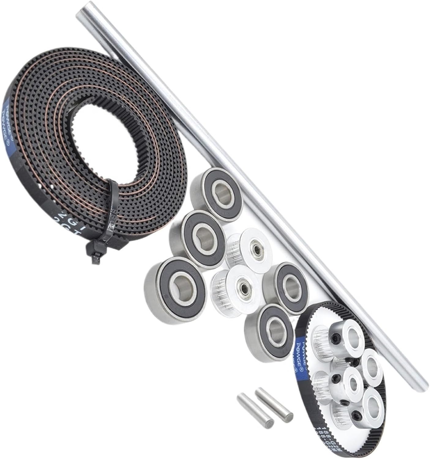 1pcs 2GT Belt Pulley Shaft Bearing Motion kit for Driven Z Ender 3/Pro/V2 Pro CR10 i3(Dual-Z-20T-idlers)