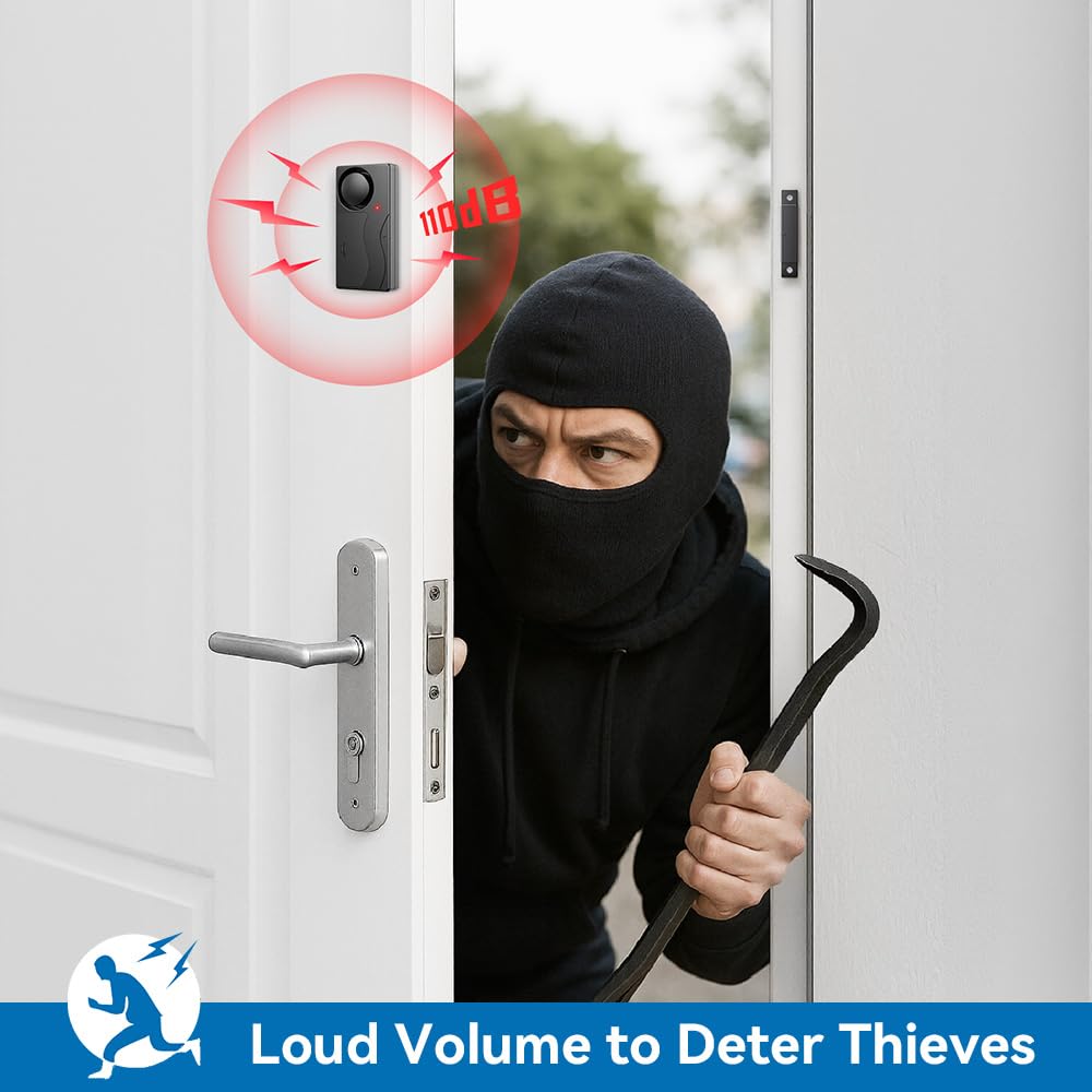 Tür-Fensteralarm SF03R, Schwarz