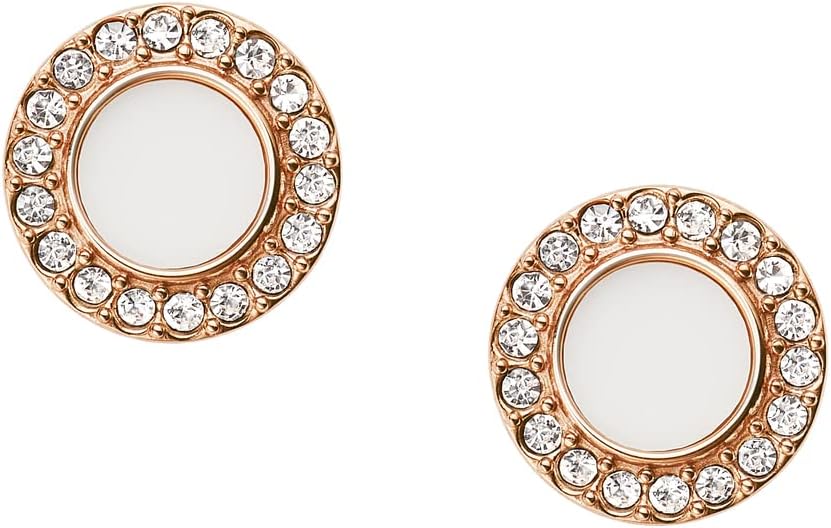 Fossil Women's Sterling Silver or Stainless Steel Stud Earrings for Women