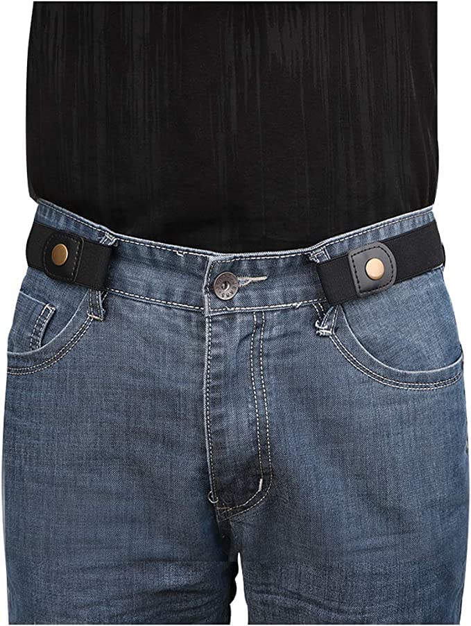 Image of Buckle Free Elastic Belt Invisible No Buckle Stretch Slim Waist Belt For Jean Pants,Dresses for Women /Men