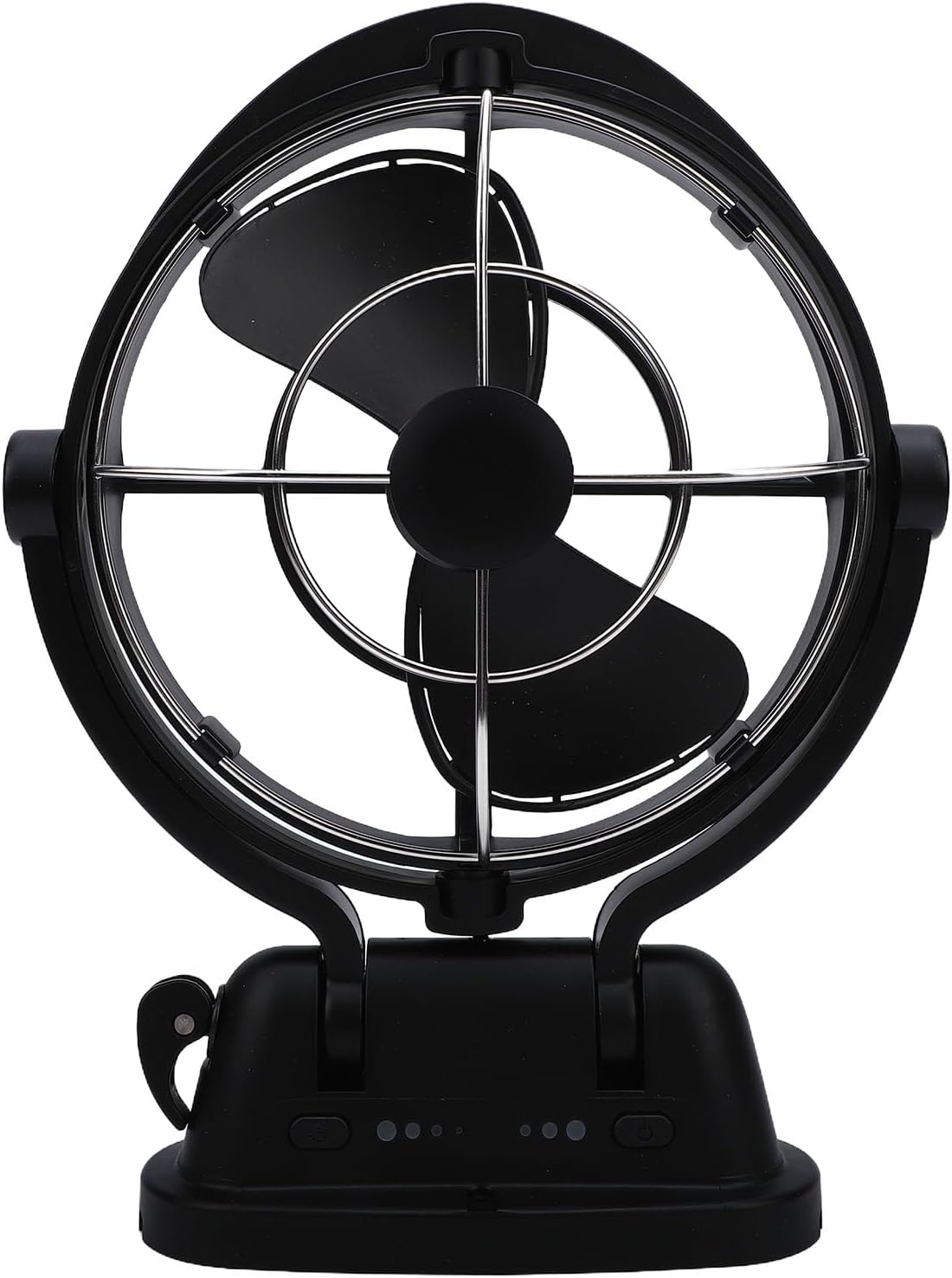 12V 24V Auto Sensing DC Fan, Heavy Duty Blower, RV Cabin Fan with 360 Swivel Design, 3 Speed Settings, Low Power Consumption & 54dB Noise Level, Ideal for RV, Boat & Cabin (black)