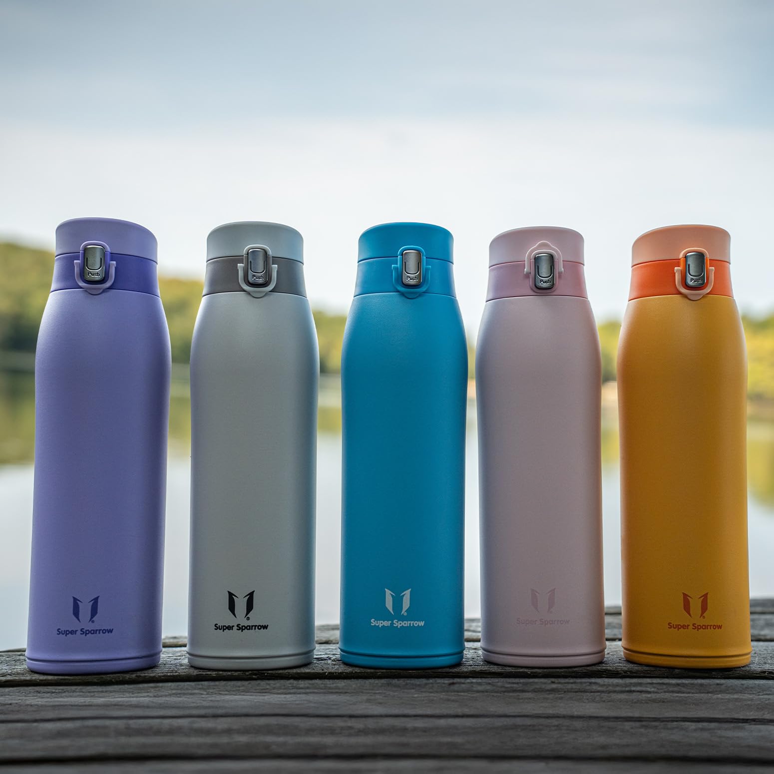 Super Sparrow Insulated Water Bottle, Travel Mug, 500ml, Stainless Steel Water Bottles, BPA Free, Leakproof Metal Bottles - Image 6