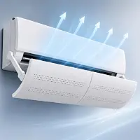 Defletor para Ar Condicionado Split Ajustável 60 a 103cm sem Furos BTUs