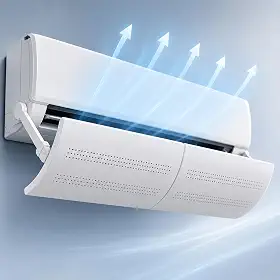 Defletor para Ar Condicionado Split Ajustável 60 a 103cm sem Furos BTUs