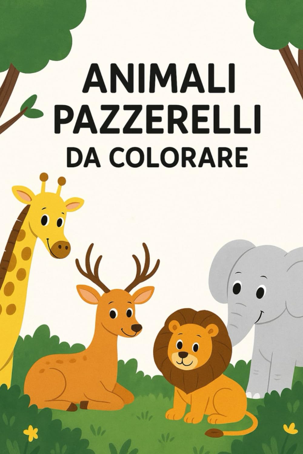 ANIMALI PAZZERELLI DA COLORARE: Divertiti a colorare i diversi animali!