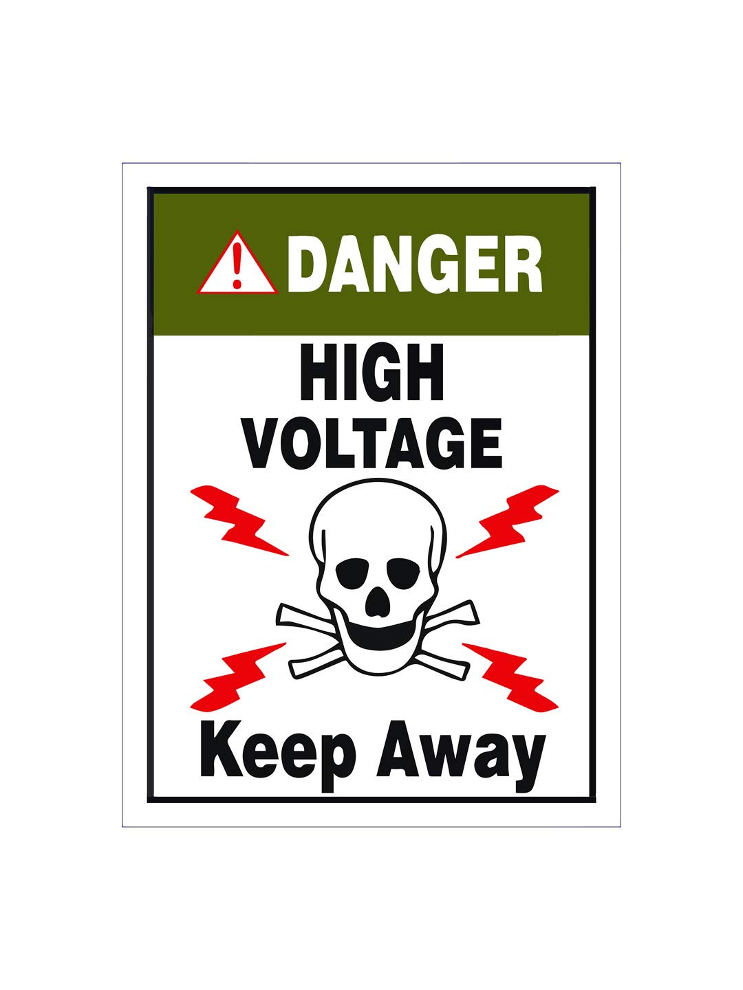 999Store office supplies sunboard High voltage keep away sticker signage sign board green (20X15 Cm) (B07P81JJ8W) Amazon Price History, Amazon Price Tracker