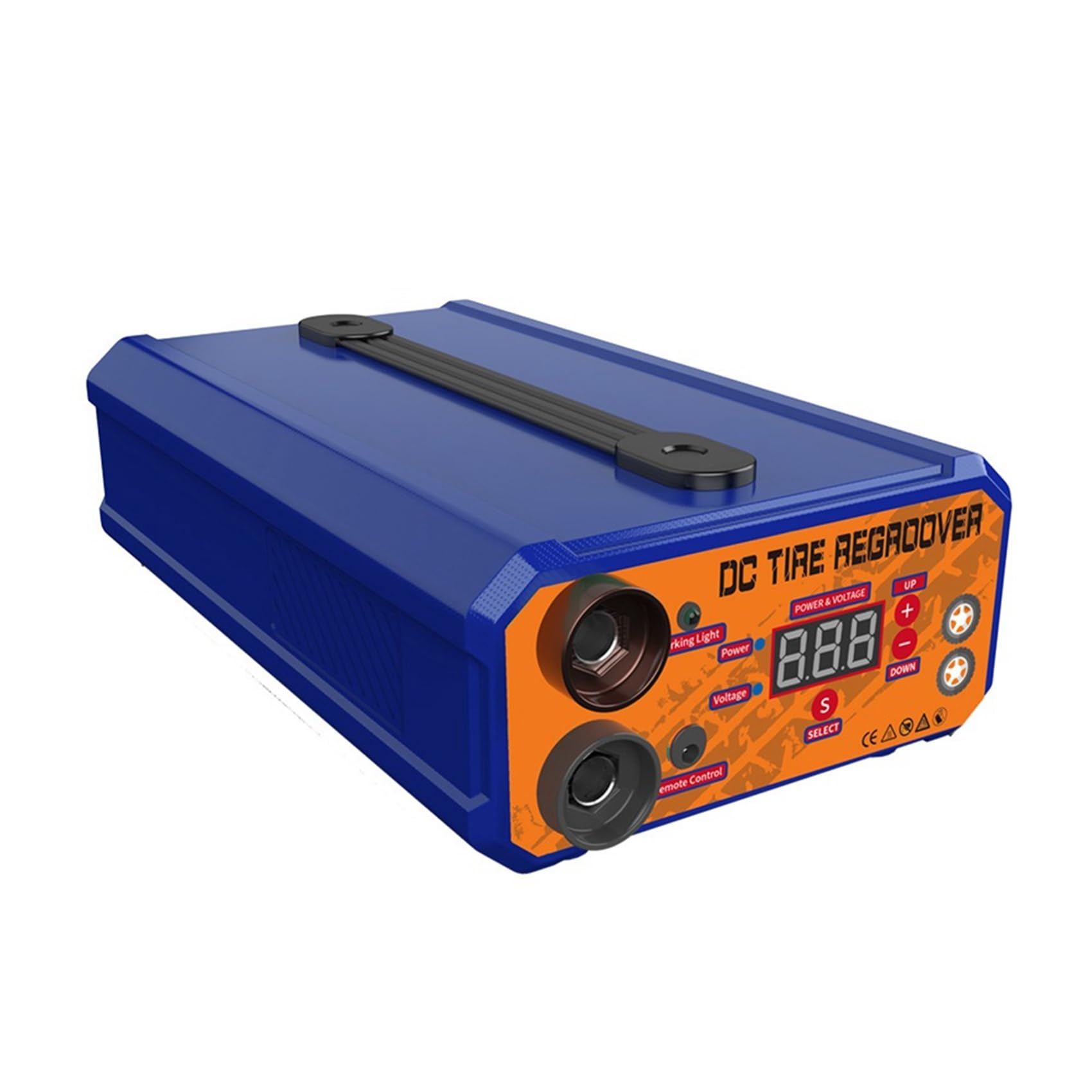 Macchina per Incisione di Gomma per Pneumatici DC da 1KW Conforme All'UE, Attrezzatura per Scanalatura e Rigatura di Pneumatici in Gomma per Elevatori e Automobili, con Spina UE.