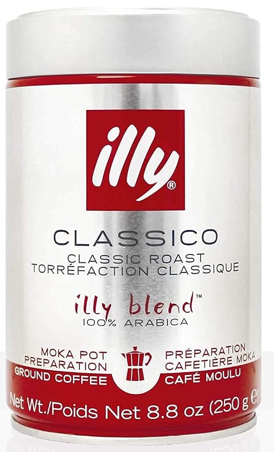 Illy MOKA stovetop, medium grind 