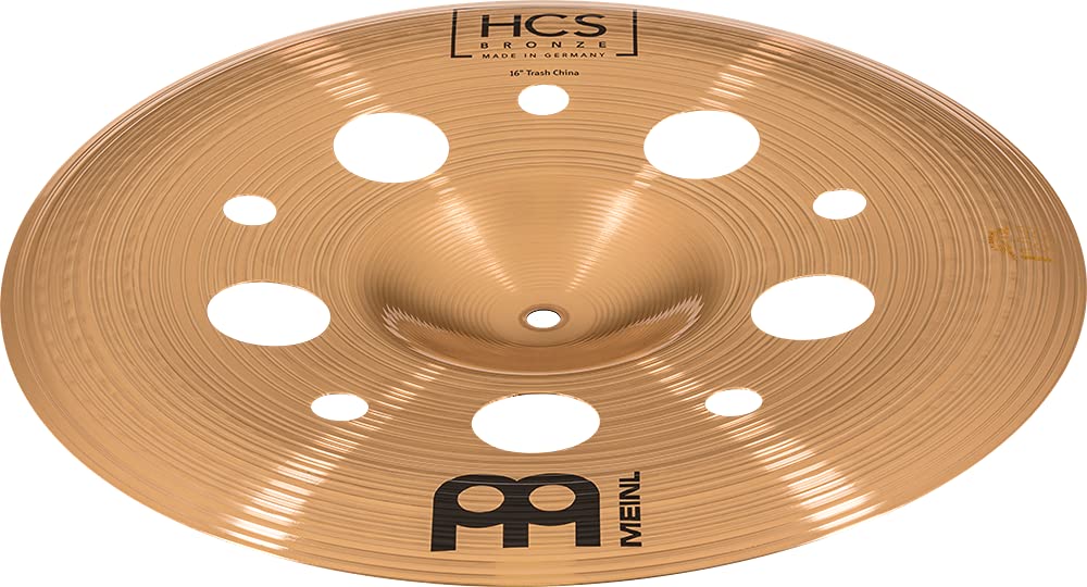 Meinl Cymbals HCS Bronze Piatto Trash China 16 pollici (40,64cm) per Batteria – Bronzo B8, Finitura Tradizionale, Prodotto in Germania (HCSB16TRCH)