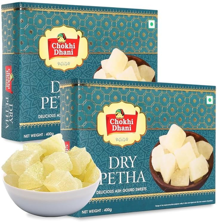 Chokhi Dhani Dry Agra Petha 400g (Pack of 2) | Soft & Juicy Ash Gourd ...