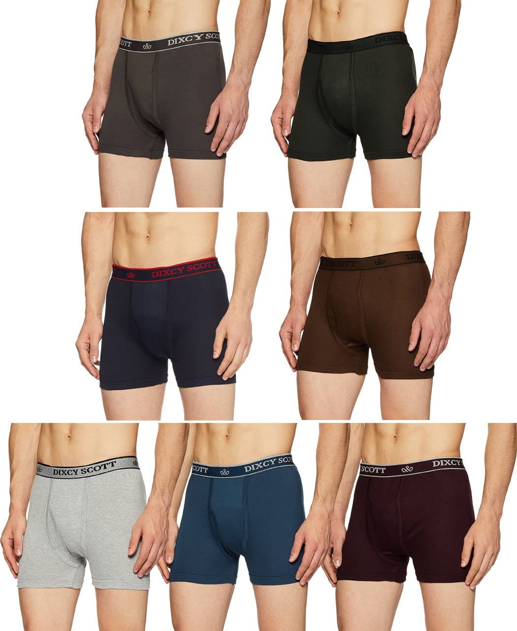 dixcy scott Cotton Plain/Solid Assorted Men's Trunk/Underwear - Pack of 7 (#Cross-Trunk-75 CM) (Color & Prints May Vary)-picture-14