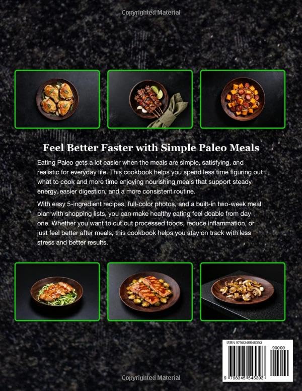 Image of 5-Ingredient Paleo Cookbook: Easy Healthy Paleo Recipes For Two (5-Ingredient Cookbooks For Two)