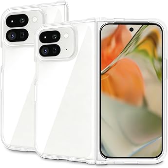 Case for Google Pixel 9 Pro Fold Military Ultra Slim Mobile Phone Case Never Yellowing Scratch-Resistant Hard PC Back Case Shockproof Transparent Protective Case Transparent