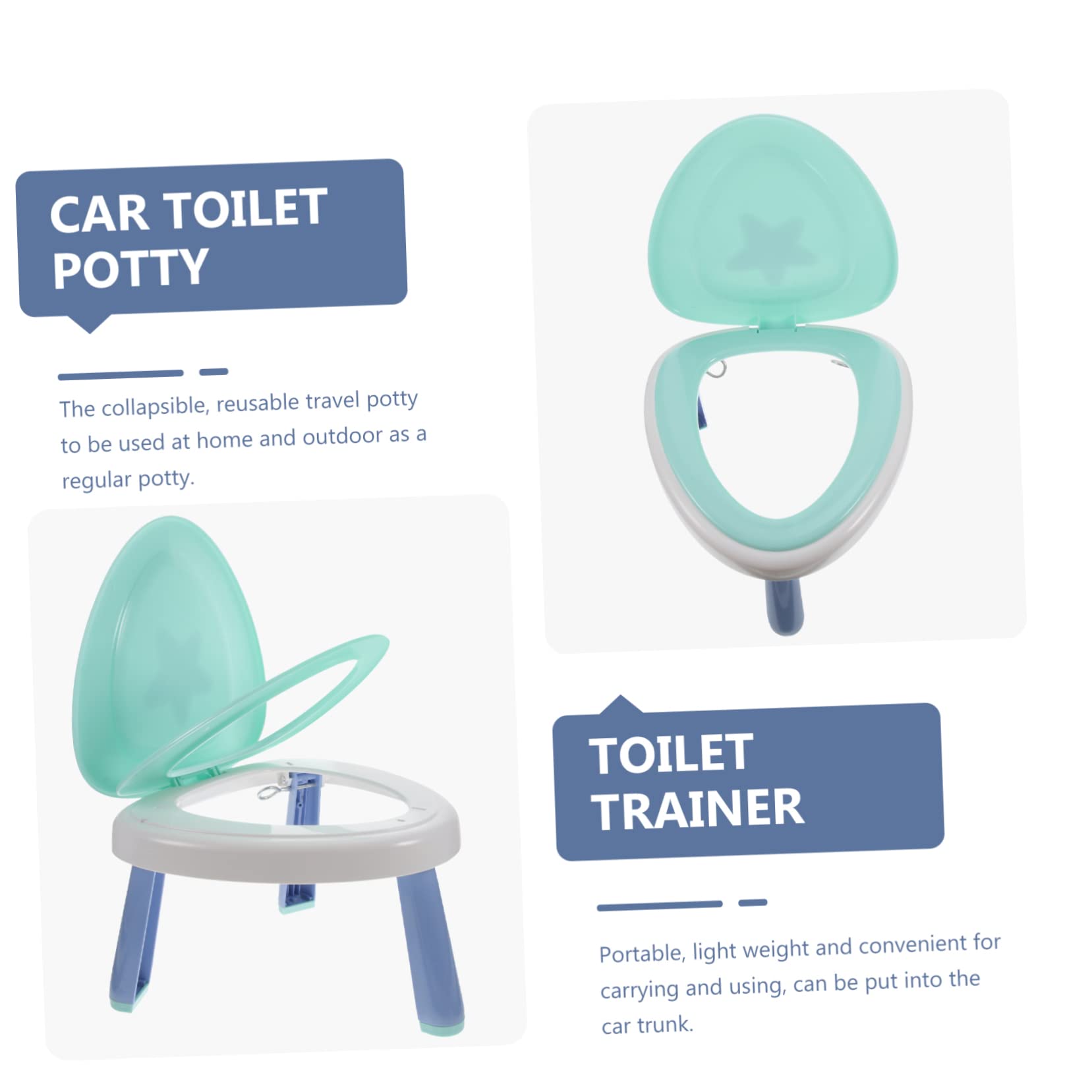 Gatuida Orinal Plegable Portátil para Diseño Cómodo y Seguro para Entrenamiento Casa Coche y Incluye Cojín y Fácil de Transportar