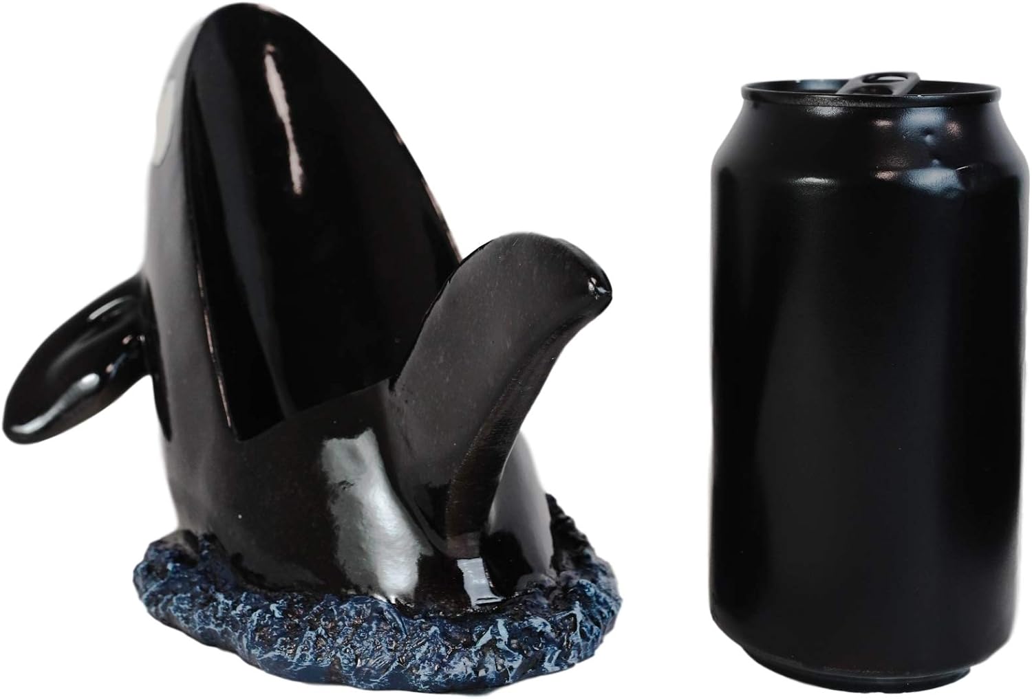 Ebros Deep Ocean Marine Orca Killer Whale Breaching Out of Water Wine Bottle Holder Statue 9.25" Long Nautical Sea Coastal Boating Fish Themed Storage Caddy Figurine