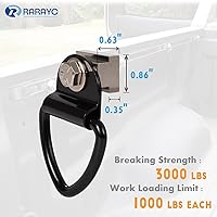 Vista 3 de 6 accesorios para riel de cama para Toyota Tacoma y Toyota Tundra