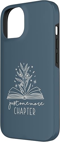 Miniatura 5 de Funda para iPhone 12 Pro Max Just One More Chapter - Floral Book Lover (azul pizarra)
