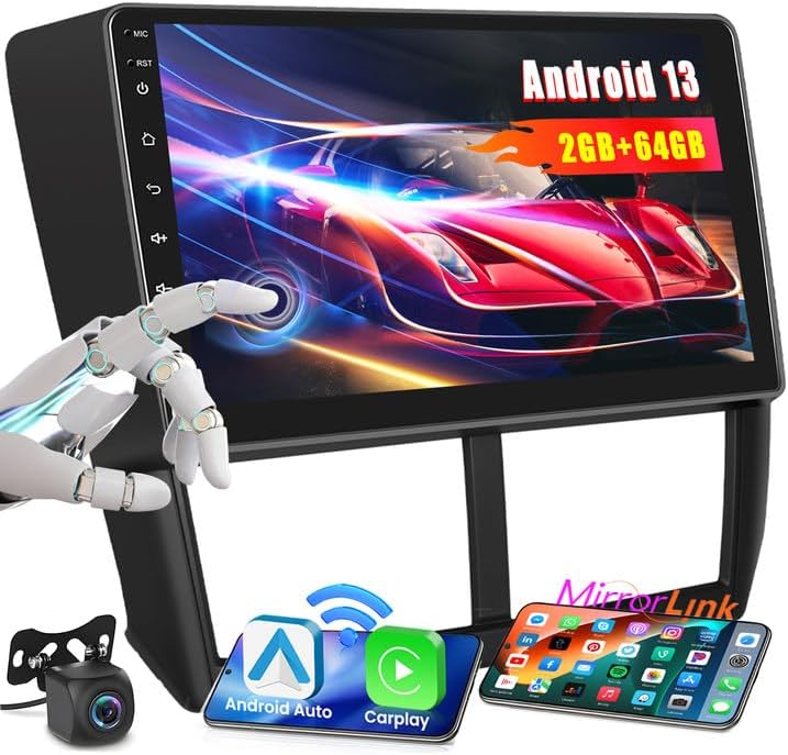 Hikity 2+64GB Android 13 Car Stereo para Subaru Forester Impreza WRX Radio 2008-2012 con Apple CarPlay Android Auto, pantalla táctil de 9 pulgadas