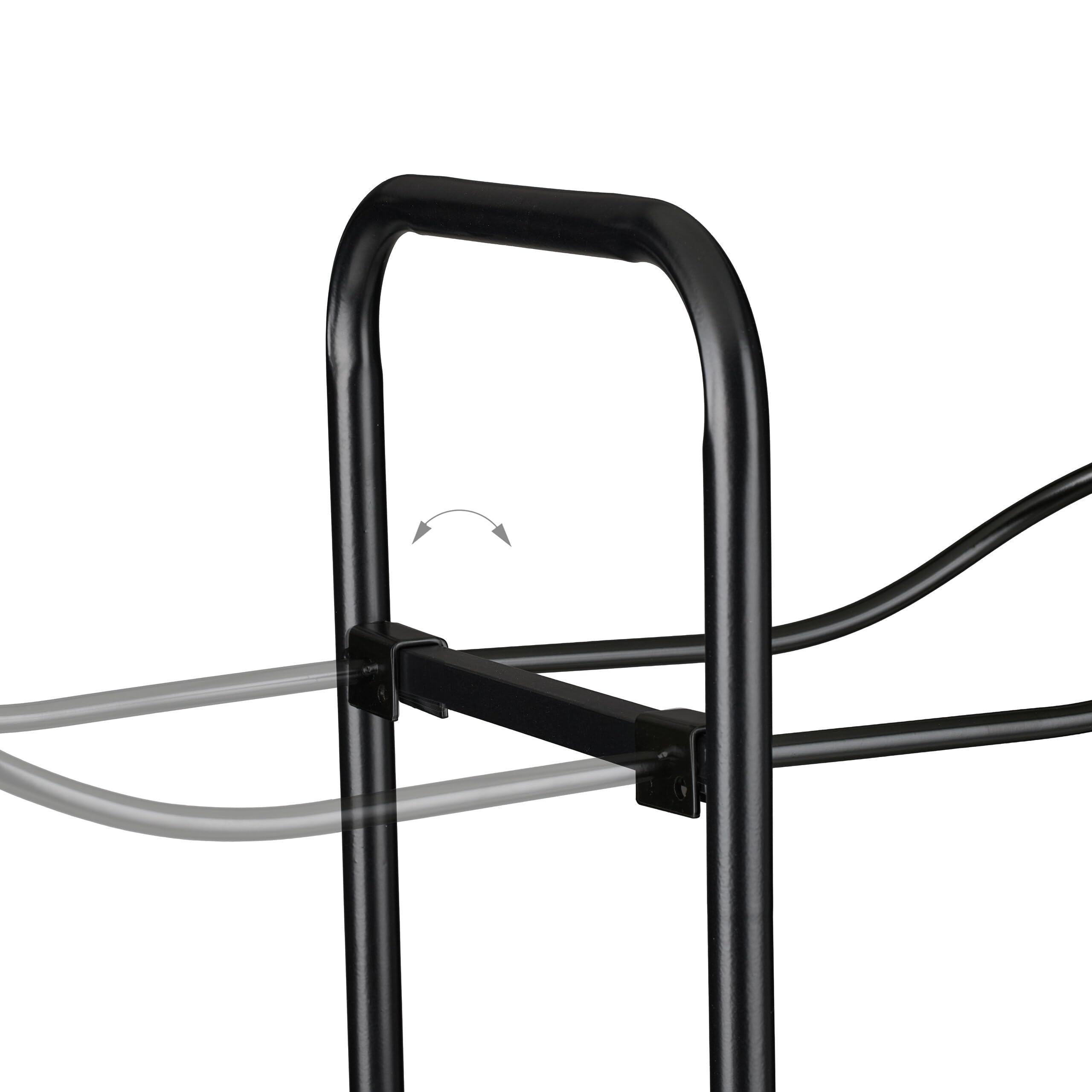 Portapalloni Relaxdays, per palloni, con cestello, Metallo, Porta palloni per Basket e Calcio, Varie Dimensioni e Colori