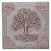 Kitchen Backsplash, Tree Of Life with Celtic Border Copper Backsplash, Custom Copper Backsplash Panel, Handmade Copper Backsplash Tile, Indoor Outdoor Wall Decor (Gray&Copper)