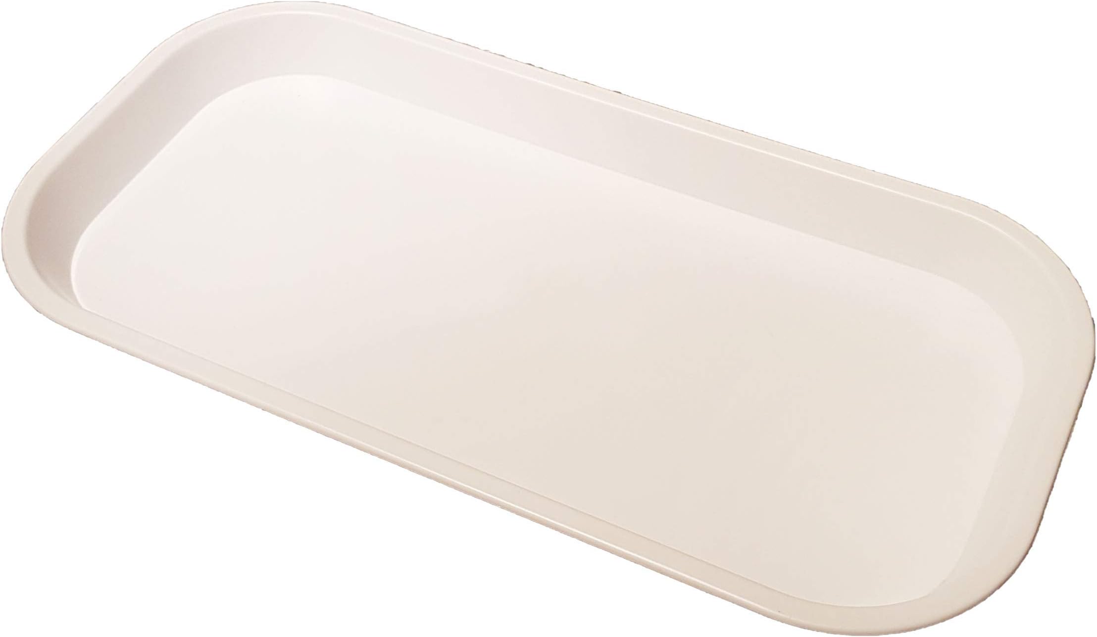 Small Thin White Plastic Catering Tray - KB7 (305mm L x 152mm W x 22mm D)