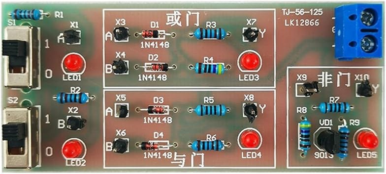 Discrete Component Gate Circuit Welding DIY Kit and/or Non-Logic Digital Electronic Technology Teaching and Training