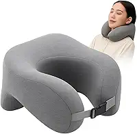 Travesseiro de Pescoço para Viagem; travesseiro de viagem; travesseiro pescoço preenchivel; almofada de pescoço para viagem; almofada de pescoço adulto; Ideal para viajar.