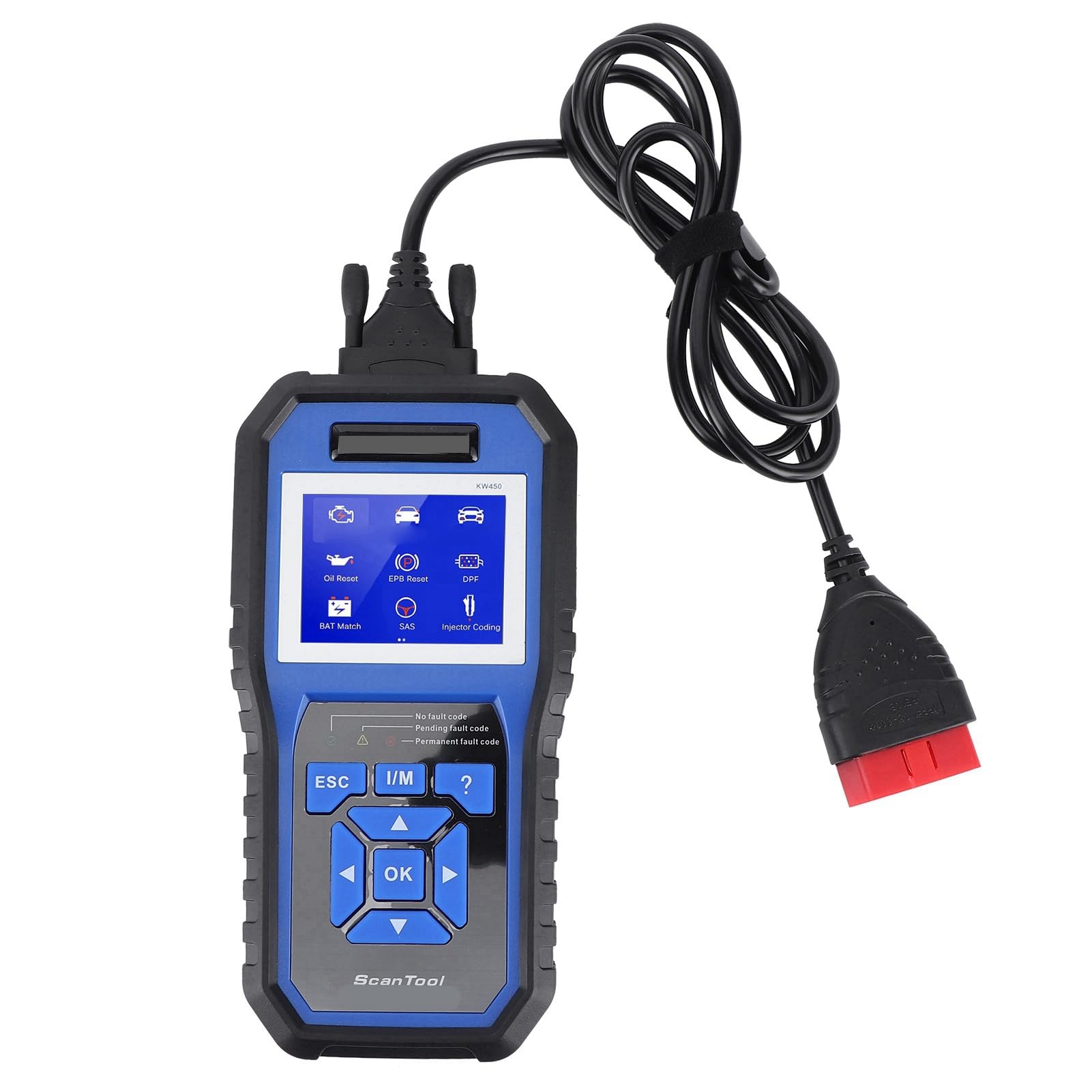 Scanner OBD2 Auto, Lettore Codici e Strumento Diagnostico per Sistemi Completi, Compatibile con SEAT, Versione Tedesca per Ricerca Guasti e Manutenzione Elettronica del Veicolo
