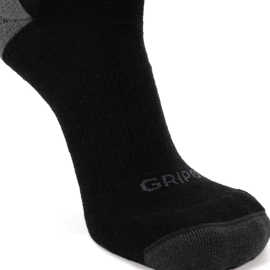 GRIP6 Crew Socks - Merino Wool Socks Made in the USA, Lightweight Wool Hiking Socks, Crew Socks for Men and Women