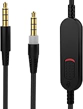 Cloud Alpha Cable Replacement for Kingston Hyperx Cloud Mix/Cloud Alpha Gaming Headset, Inline Mute and Volume Control, 3.5mm Audio Aux Cable Cord Wire (No Inline Mic, 4.9Ft)