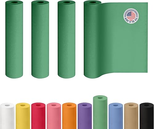 Miniatura 29 de IDL Packaging - Rollo de papel kraft rojo de 36 x 2160 pulgadas (180 pies), hecho en Estados Unidos, grosor 45 libras, arte, envoltura regalos