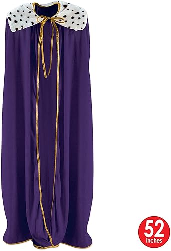 Miniatura 2 de Bata para adultos KingQueen (morado) accesorio de fiesta (1 unidad) (1paquete)