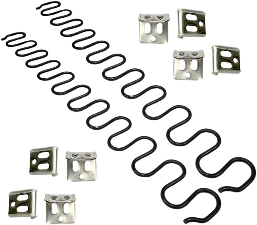 JJDD Sofa Replacement Springs,2 PCS 28" Spring with 8 PCS S Clips,4.0 Wire Diameter Sofa Spring Repair Kit for Seating in Furniture Interior Decoration, Automotive, or Other Applications