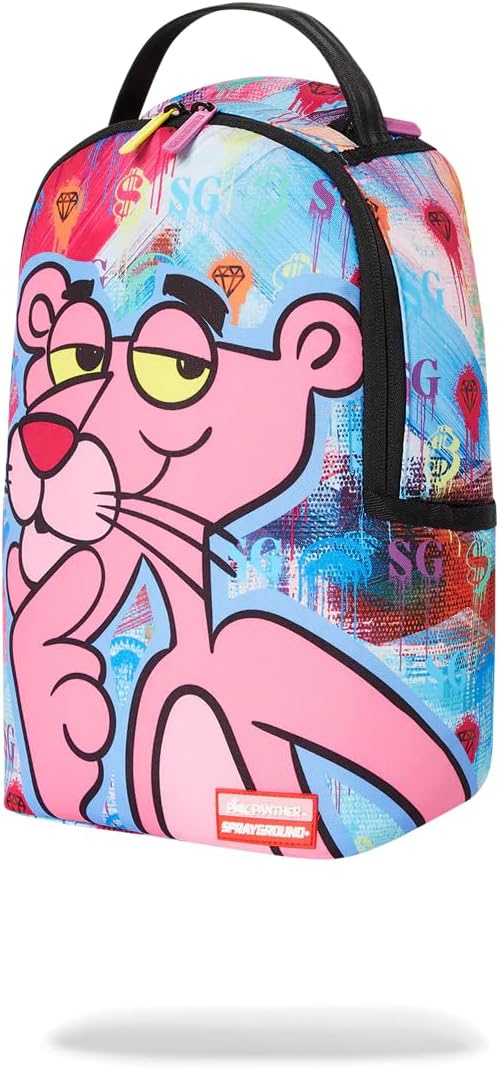 SPRAYGROUND SMALL BACKPACK: PINK PANTHER ART CLASS
