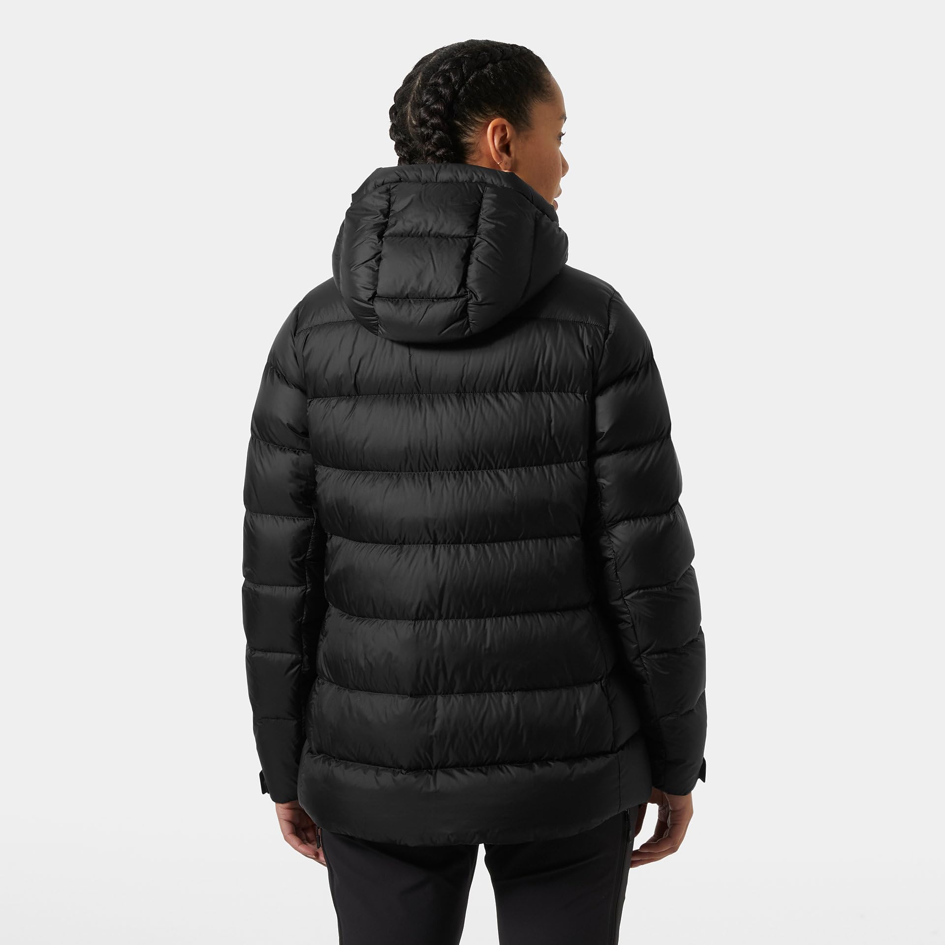 Helly-Hansen Chaqueta Glacier de plumón para mujer, plumón hidrofóbico de 800 FP, aislamiento PrimaLoft, cremallera YKK, capucha ajustable