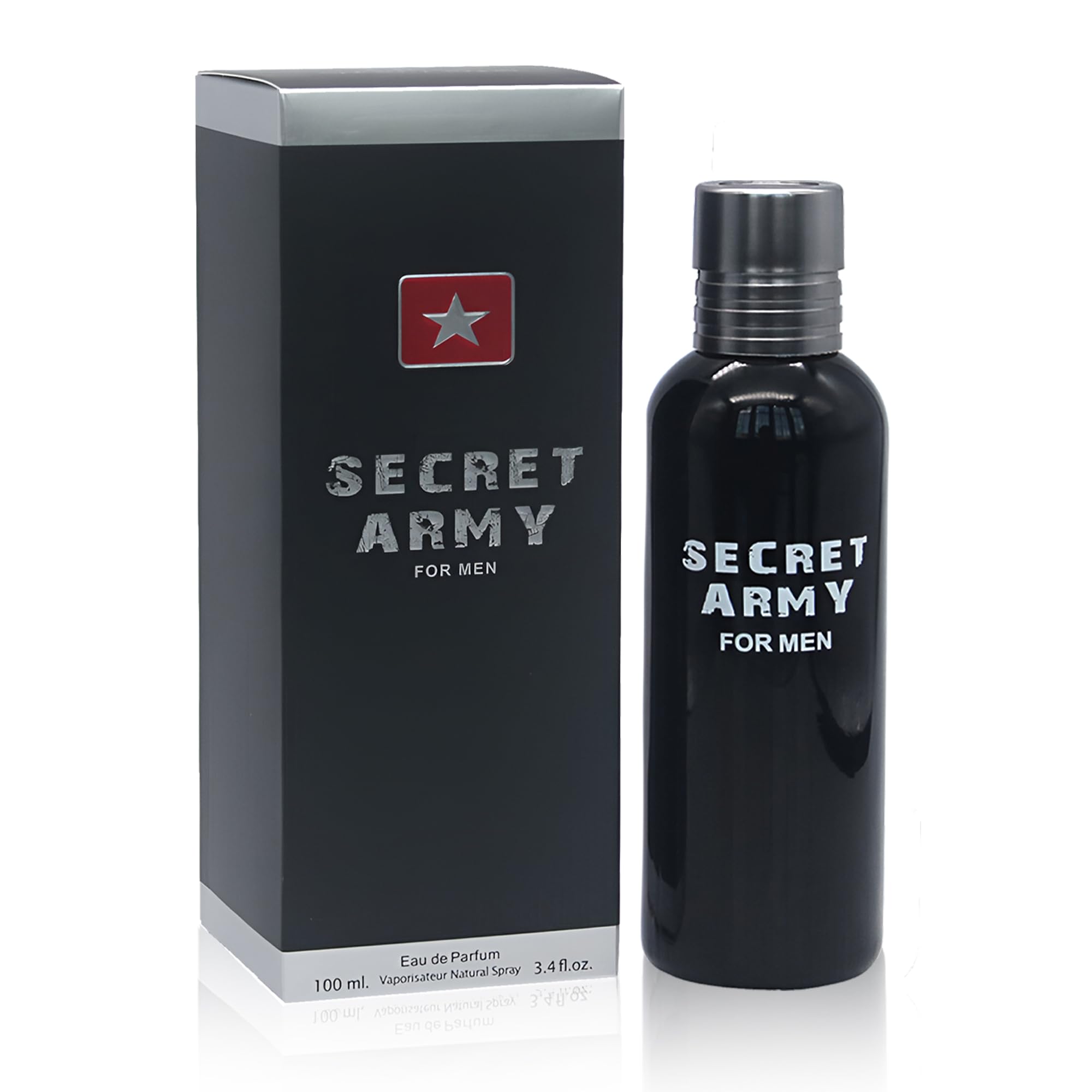 AFLUXE Secret Army Men's Cologne–Eau De Toilette NaturalSpray Perfume for Men Long Lasting Fragrance 3.4Fl Oz For All Occasions