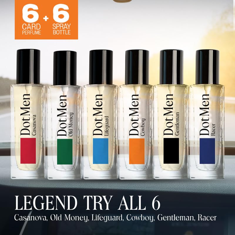DotMen All 6 Combo Spray Bottle Car Perfume│6 Fragrance Pack