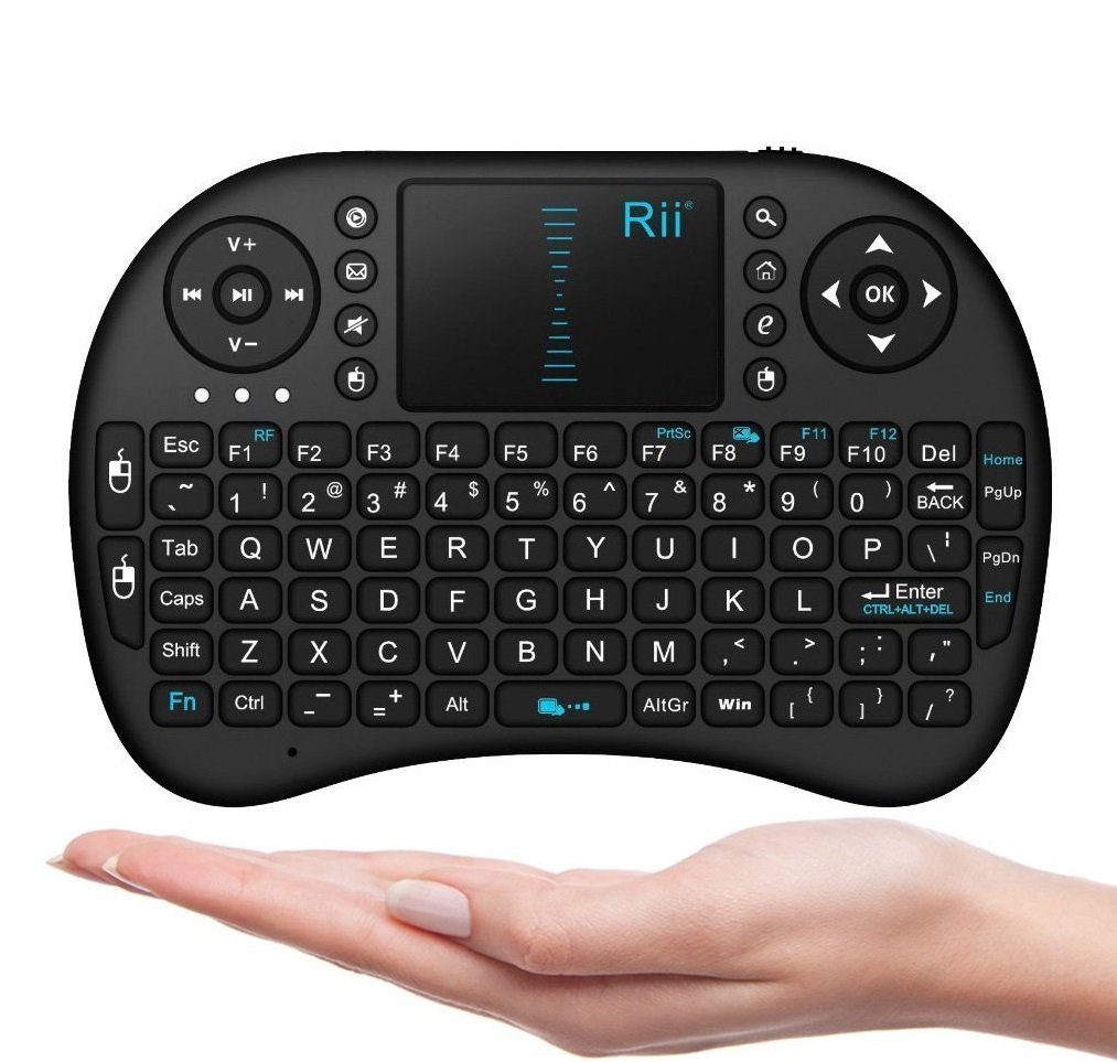 Rii i8 Mini 2.4GHz Wireless Touchpad Keyboard with Mouse for PC, PAD, Xbox 360, PS3 (10038-DT)