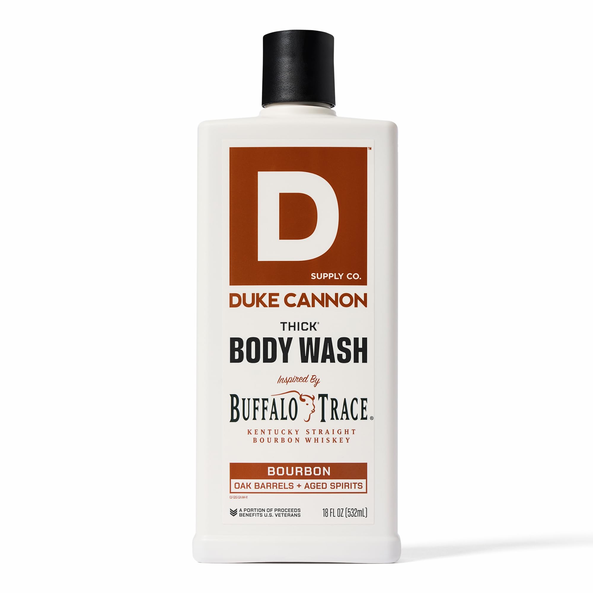 Duke Cannon Supply Co. Thick High Viscosity Body Wash - 3X Thicker, Cleansing Shower and Bath Gel, Mineral-Enriched Body Wash for Men - Big American