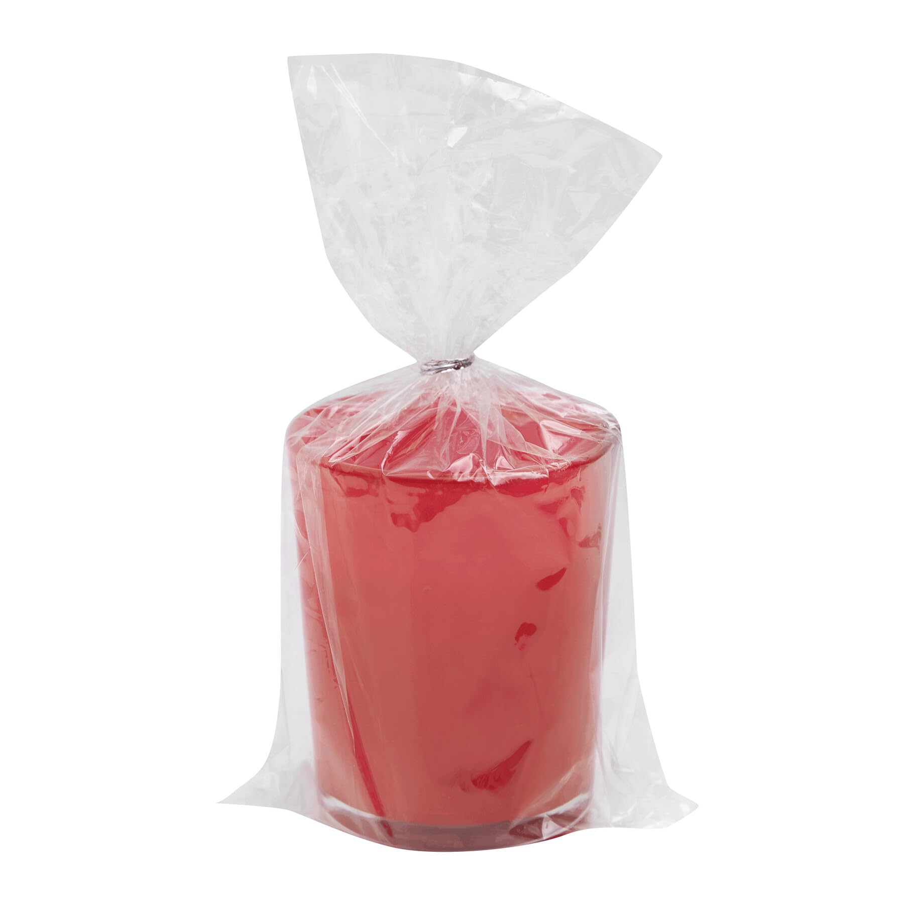 Preiswert&Gut Kerzen im Glas rot 25er Set mit langer Brenndauer für Tischdekoration Wohnraum und Feste dekorative Wachs Dekokerzen Durchmesser 5,5 cm Höhe 6,6 cm