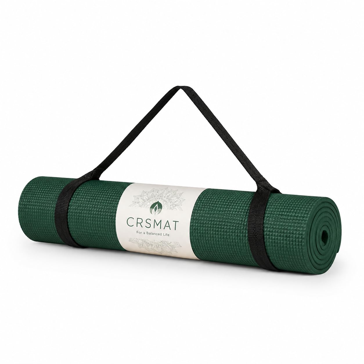 YOGA MAT (ARMY GREEN, 4.5) | 4mm Pink with Strap Comfortable Cushioning Non-Slip Textured Surface Lightweight & Portable Design Durable-picture-12