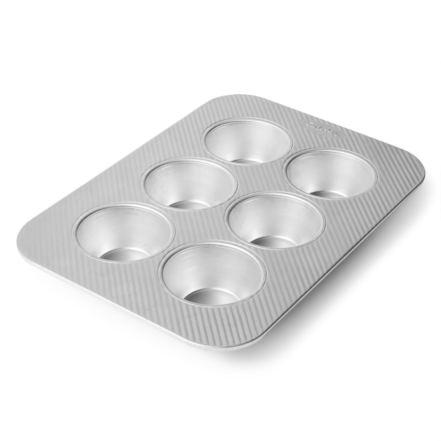 Sur La Table Platinum Pro Jumbo Muffin Pan, 6 Count, Gray