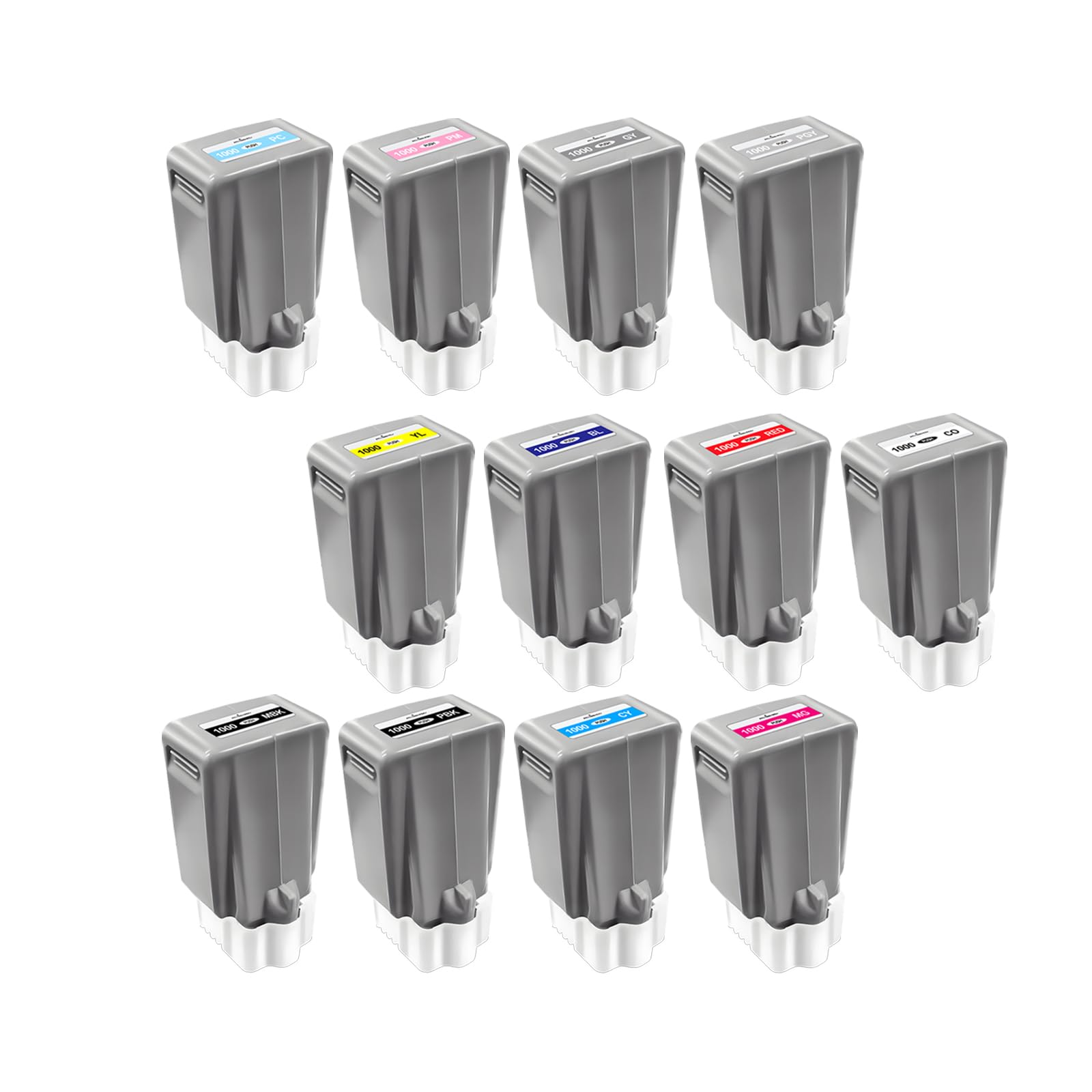 Lot De 8 Cartouches D'encre VividColors Compatibles Canon IPF8000S/IPF9000S - Neuf - 18 Mois
